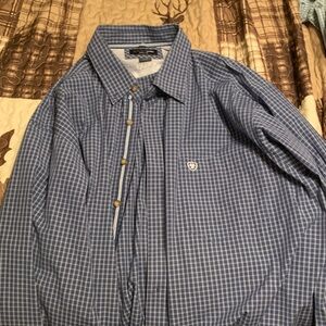 Ariat Pro Series Navy Plaid Shirt